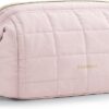 BAGSMART Makeup Bag Travel Toiletry Bag, Puffy Padded Make Up Bags for Women Makeup Organizer Case