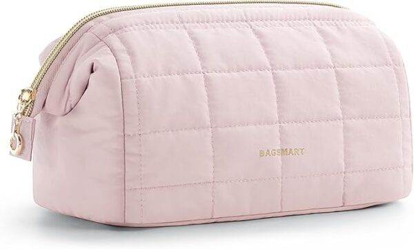 BAGSMART Makeup Bag Travel Toiletry Bag, Puffy Padded Make Up Bags for Women Makeup Organizer Case