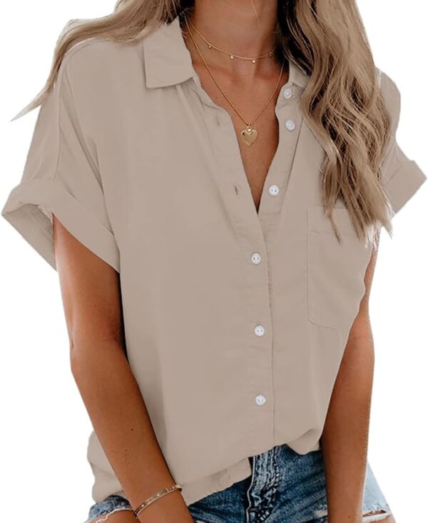 Beautife Womens Short Sleeve Shirts