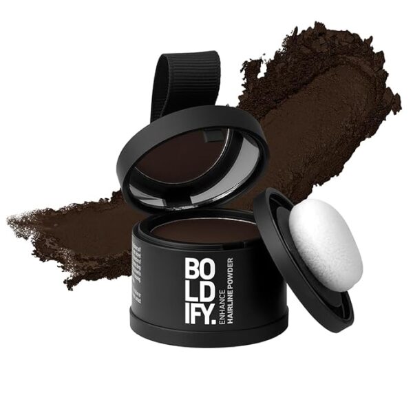 BOLDIFY Hairline Powder - Root Touch Up Hair Color for Gray Coverage