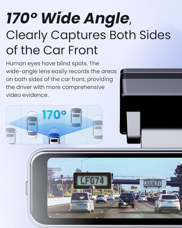Dash Cam 4K Front, Built-in WiFi GPS Dash Camera for Cars, 3.2" IPS Screen Dashcam with App Control - Image 2