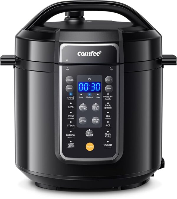 COMFEE’ 9-in-1 Electric Pressure Cooker, 14 Presets Instant Multi Cooker Olla de Presion Non-Stick