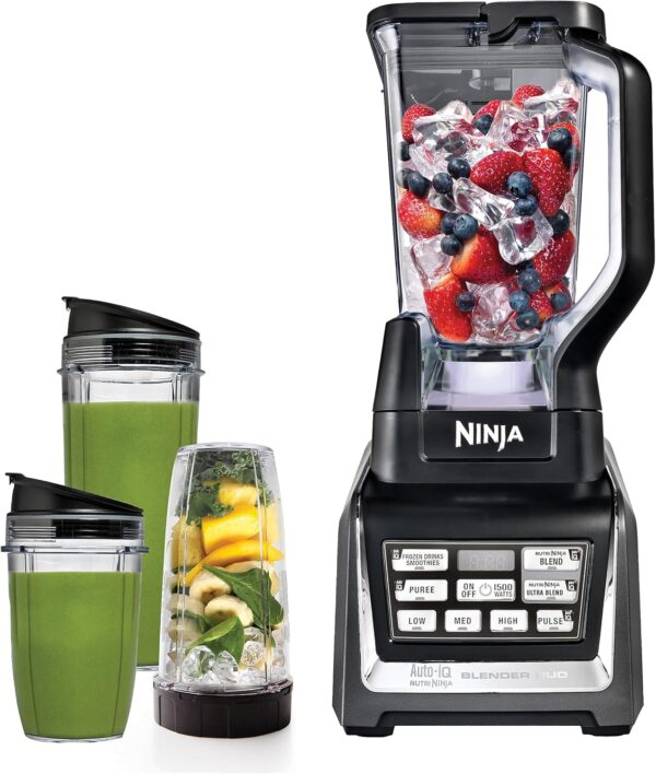 Ninja BL642 Nutri Ninja Personal & Countertop Blender with 1200W