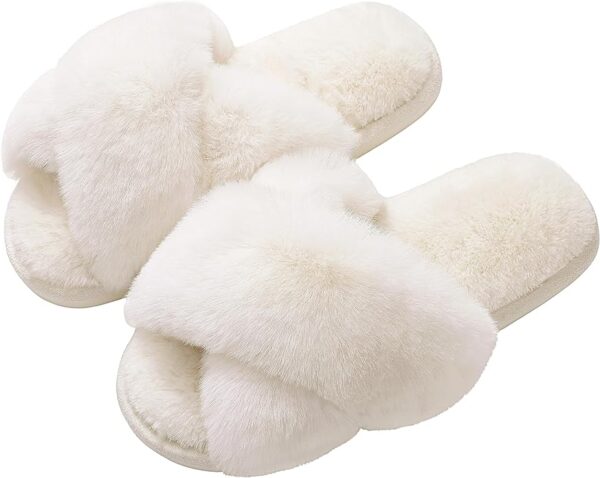 Evshine Women's Fuzzy Slippers - Image 2