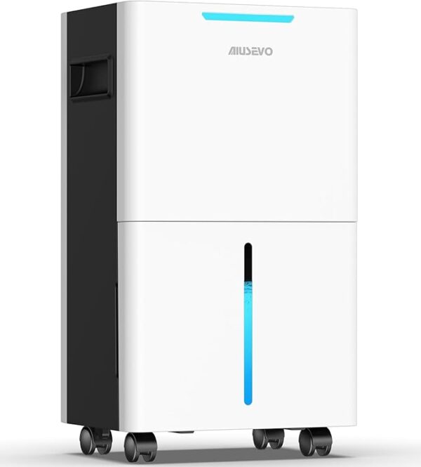 Aiusevo1500 Sq.ft Dehumidifier for Basement and Large Room, 21 Pint Dehumidifiers for Home with Drain Hose, Intelligent Humidity Control, 3 Modes, 24H Timer, Ideal for RV, Bathroom, Bedroom