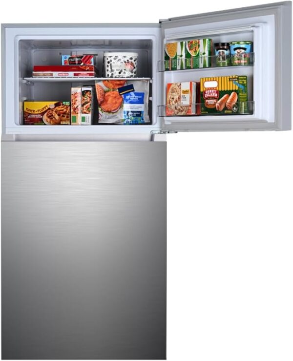 Kenmore 30 in. 18.2 cu. ft. Capacity Refrigerator/Freezer with Adjustable Glass Shelving, Humidity Control Crispers, Gallon Door Bins, ENERGY STAR Certified, Fingerprint Resistant Stainless Steel