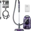Kenmore 600 Series Friendly Lightweight Bagged Canister Vacuum with Pet PowerMate, Pop-N-Go Brush, 2 Motors, HEPA Filter, Aluminum Telescoping Wand, Retractable Cord and 4 Cleaning Tools, Purple