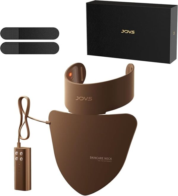 JOVS LED Neck & Chest Mask, LED Red Light Therapy for Neck, 66 LED Light Beams and 630nm Red Light Therapy for Neck Decollete Chest Body, Skin Care Device at Home and Travel