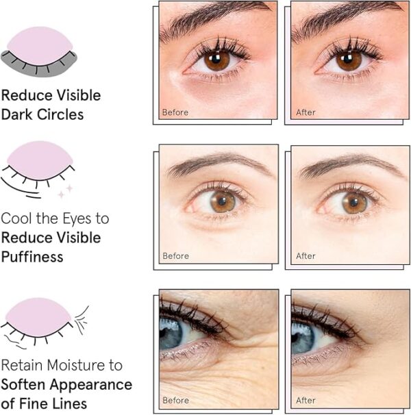 grace & stella Under Eye Mask - Under Eye Patches for Dark Circles and Puffiness Undereye Bags, Wrinkles - Gel Eye Patch - Small Gifts - Vegan Cruelty-Free Self Care (48 Pairs, Gold) - Image 2