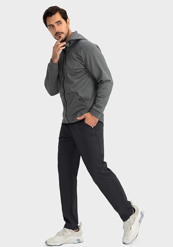 G Gradual Men's Sweatpants with Zipper Pockets Tapered Joggers for Men Athletic Pants for Workout, Jogging, Running - Image 2
