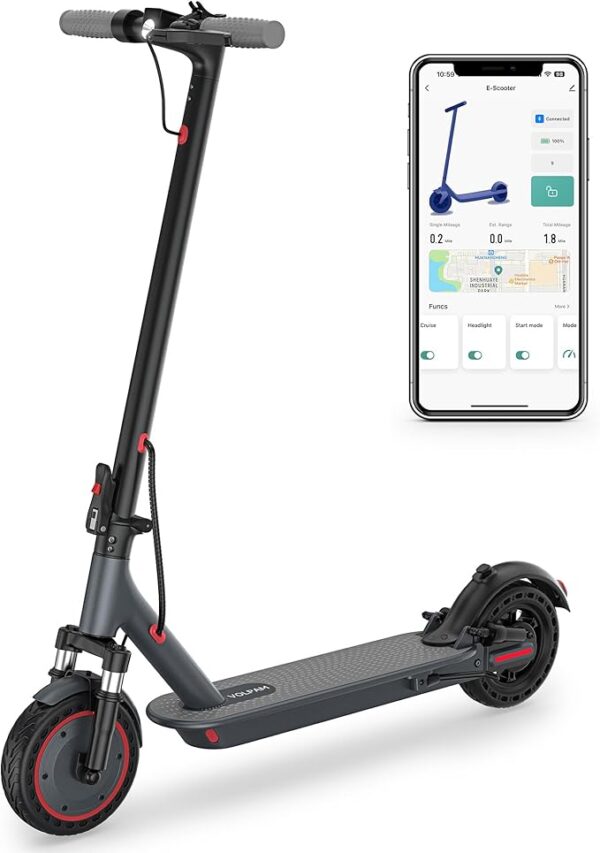Electric Scooter, Powerful 350W/500W Motor, Max 12/19/28Miles Long Range, Top Speed 16/19/21 MPH, 8.5" /10'' Solid Tires, E Scooter for Adults and Teens