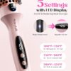 Wavytalk Thermal Brush, Blowout Boost 1.5 inch Heated Round Brush for Blowout Look, Dual Voltage, Pink, Sakura, Tourmaline Ceramic, Negative Ion Technology, 5 Temperature Settings, Less Damage - Image 2