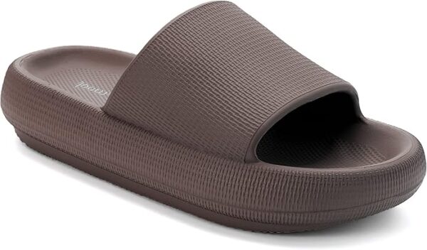 Joomra Pillow Slippers for Women and Men Non Slip Quick Drying Shower Slides Bathroom Sandals | Ultra Cushion | Thick Sole