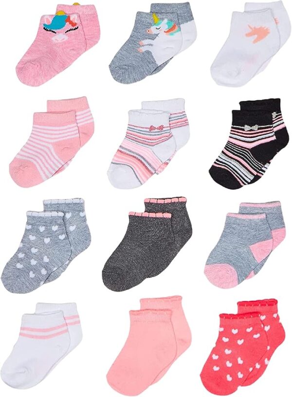 Cherokee Baby Girls' 12 Pack Shorty Socks