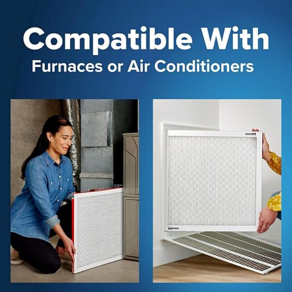 Filtrete 14x25x1 AC Furnace Air Filter, MERV 11, MPR 1000, Micro Allergen Defense, 3-Month Pleated 1-Inch Electrostatic Air Cleaning Filter, 2 Pack (Actual Size 13.781 x 24.781 x 0.84 in) - Image 2