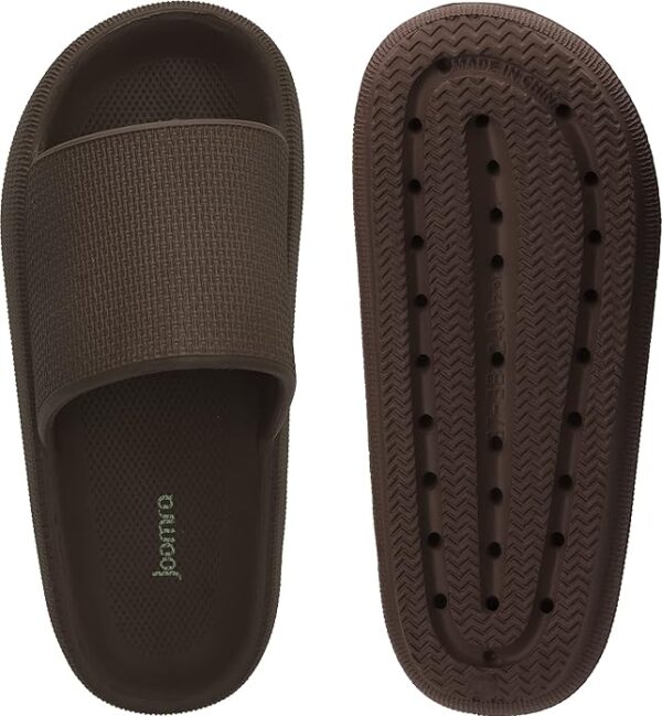 Joomra Pillow Slippers for Women and Men Non Slip Quick Drying Shower Slides Bathroom Sandals | Ultra Cushion | Thick Sole - Image 2