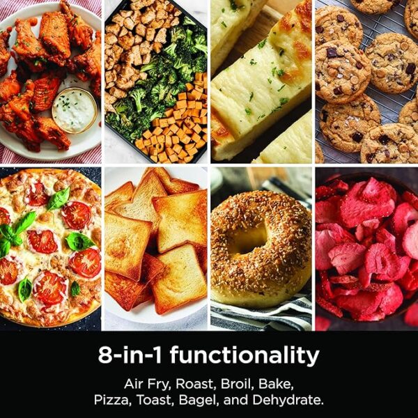 Ninja Flip Toaster Oven&Air Fryer, 8-in-1 Functionality, Flip Up&Away Capability for Storage Space, LargeCapacity, Air Fry Basket, SheetPan, Wire Rack&Removable Crumb Tray, Stainless,1800 watts, SP151 - Image 2