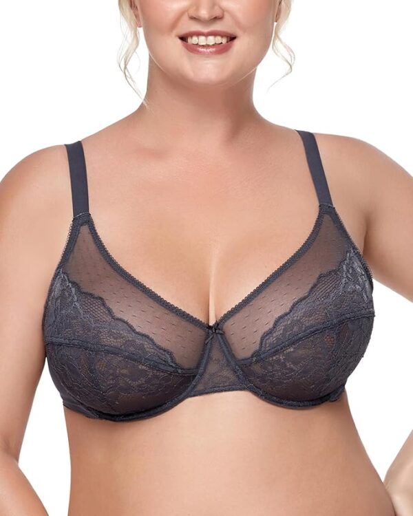 HSIA Minimizer Bras for Women Full Coverage Underwire Bras Plus Size Lifting Lace Bra for Heavy Breast - Image 2