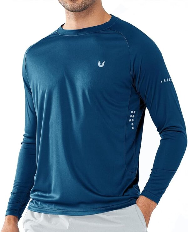 NORTHYARD Men's Sun Protection UPF 50+ Shirts Long Sleeve Swim Rash Guard Shirt Workout Running Athletic Gym UV Fish Hiking