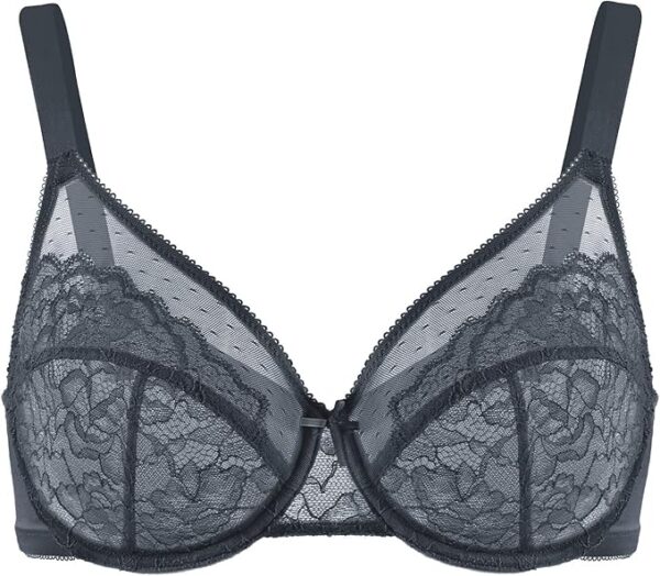 HSIA Minimizer Bras for Women Full Coverage Underwire Bras Plus Size Lifting Lace Bra for Heavy Breast