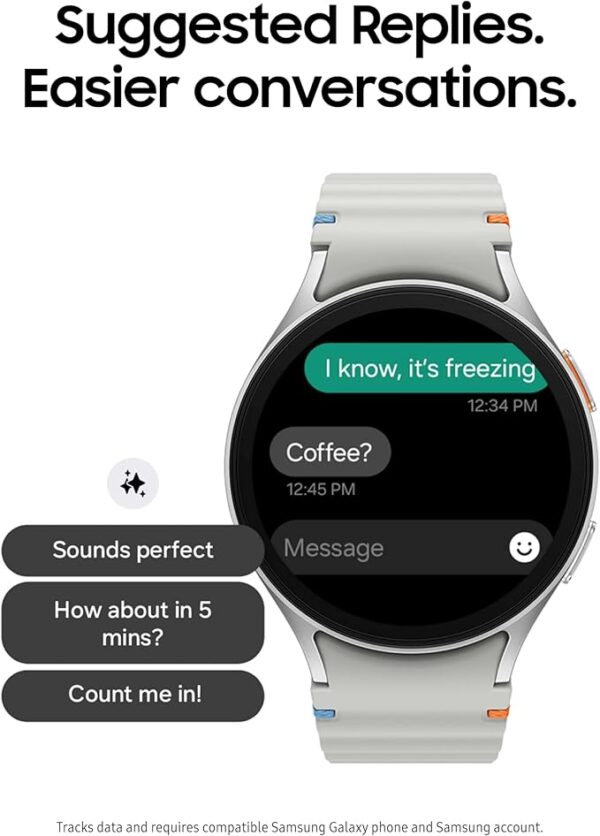 Samsung Galaxy Watch 7 40mm Bluetooth AI Smartwatch w/Energy Score, Wellness Tips, Heart Rate Tracking, Sleep Monitor, Fitness Tracker, 2024, Cream [US Version, 1Yr Manufacturer Warranty] - Image 2